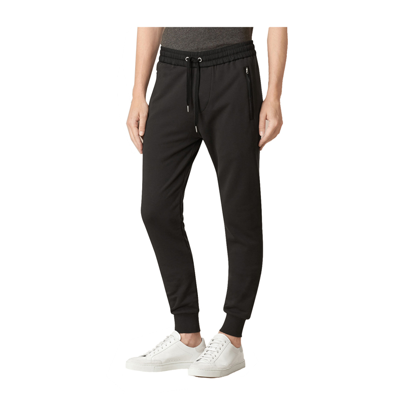 BURBERRY/博柏利 巴宝莉新款男士运动休闲长裤棉质修身卫裤黑色透气裤子 3991397