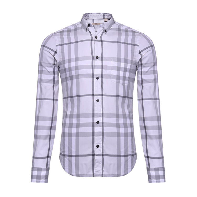  BURBERRY/博柏利 经典格子图纹 男士全棉长袖衬衫