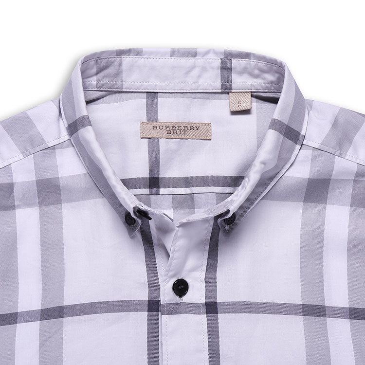  BURBERRY/博柏利 经典格子图纹 男士全棉长袖衬衫