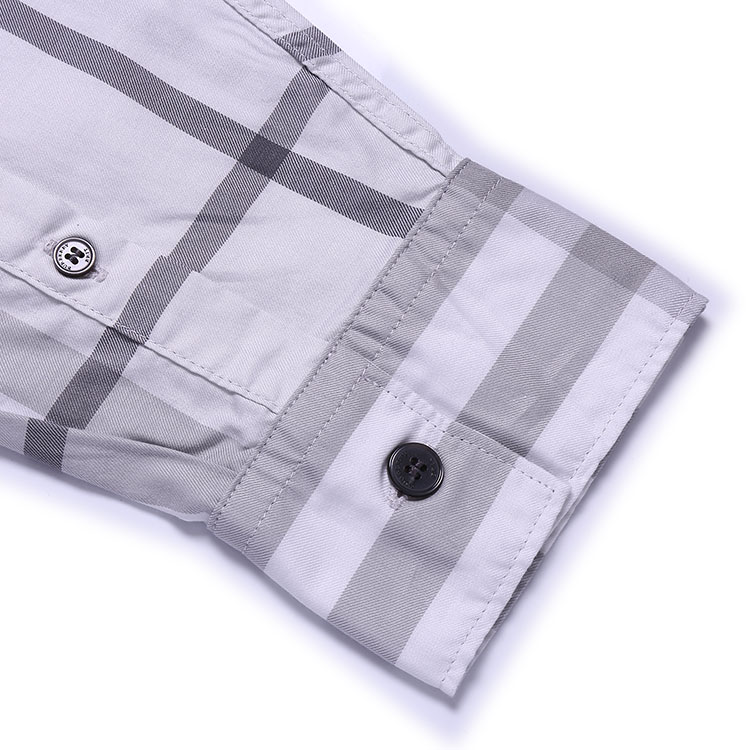  BURBERRY/博柏利 经典格子图纹 男士全棉长袖衬衫
