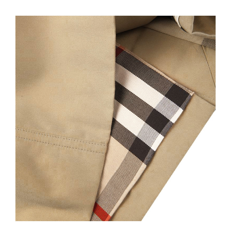 BURBERRY/博柏利 2016年秋冬款纯棉 双排扣 翻领长袖 中长款Trench 风衣 女士外套#3900461