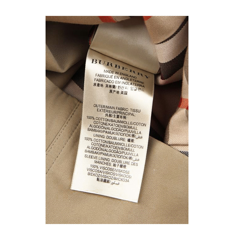 BURBERRY/博柏利 2016年秋冬款纯棉 双排扣 翻领长袖 中长款Trench 风衣 女士外套#3900461
