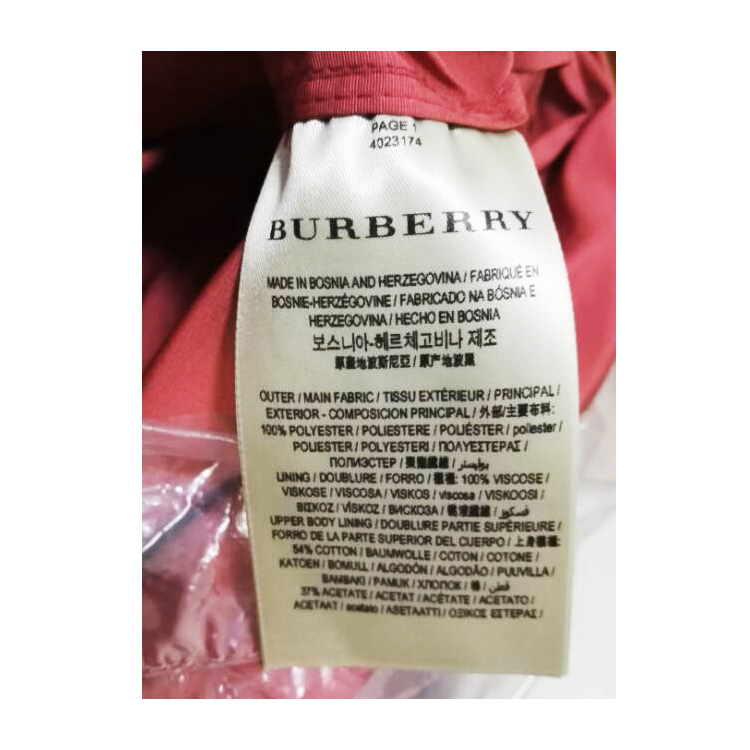 BURBERRY/博柏利 2016年秋冬款双排纽扣开襟 可拆式连帽长袖 防雨Trench风衣 女士外套 #4023174