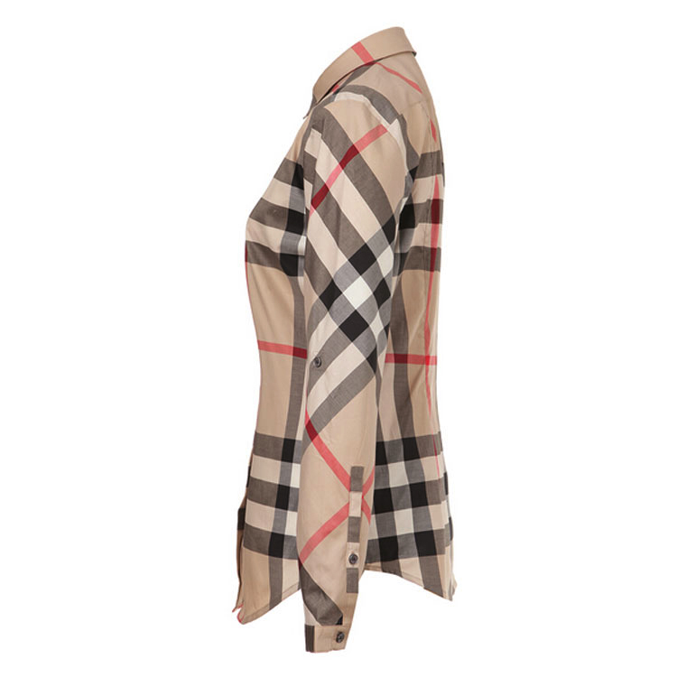 BURBERRY/博柏利 经典格纹 棉质 长袖 女士衬衫#3918091