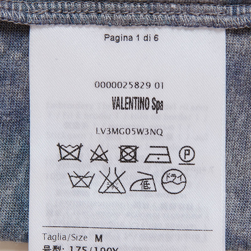 Valentino/华伦天奴 男士棉质短袖T恤 LV3MG05W3NQ T76