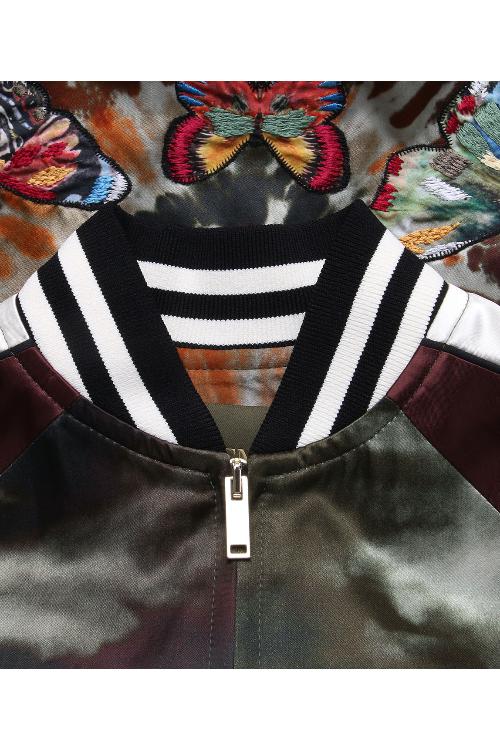 Valentino/华伦天奴 16年秋冬款拼色夹克棒球服女士外套 LBCCE0N82TT M12