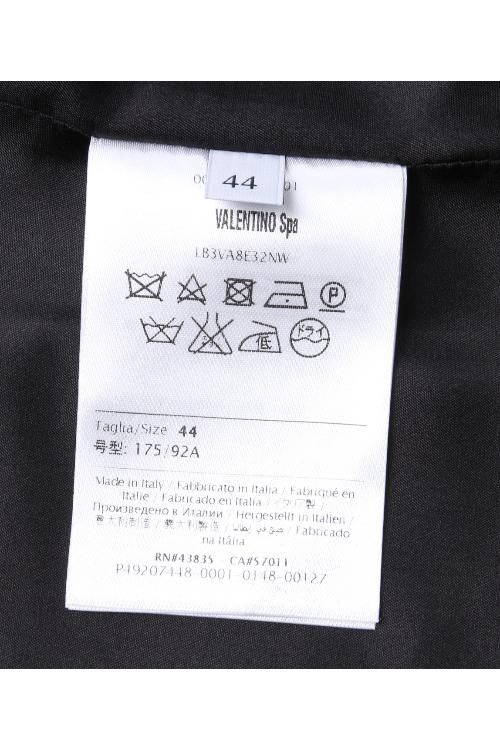 Valentino/华伦天奴 16年秋冬款星空图案黑色羊毛材质收腰无袖连衣裙 LB3VA8E32NW 0NO