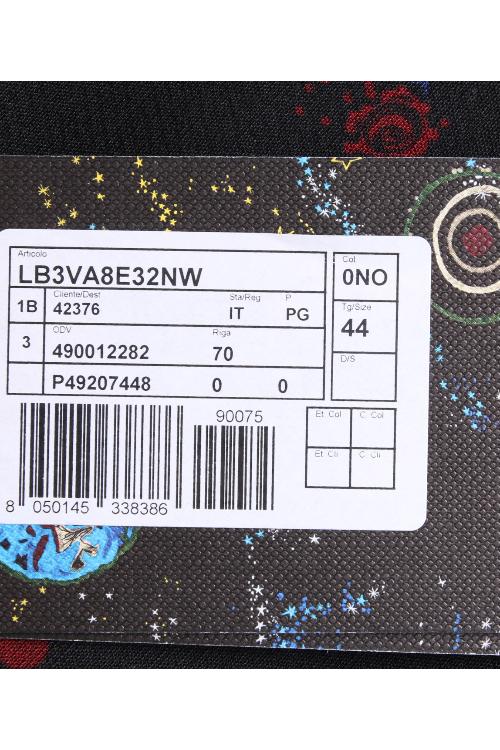 Valentino/华伦天奴 16年秋冬款星空图案黑色羊毛材质收腰无袖连衣裙 LB3VA8E32NW 0NO