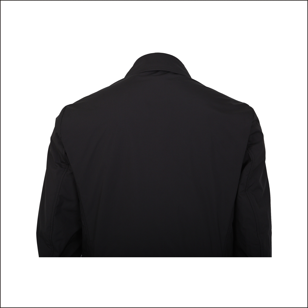 Zegna/杰尼亚 黑色聚酯纤维男士长款风衣 