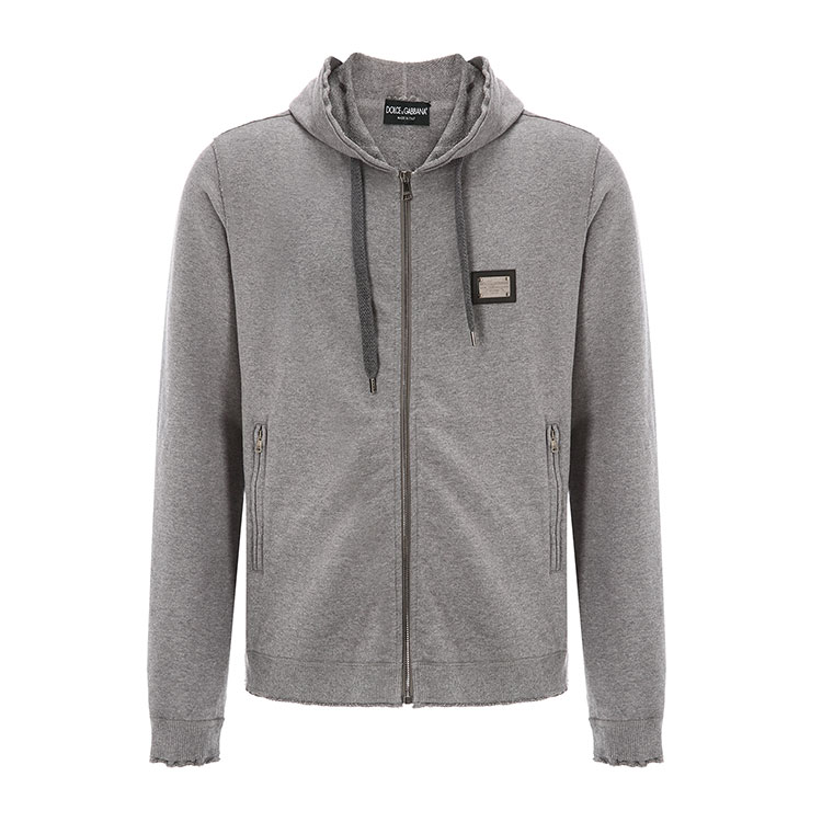 Dolce&Gabbana/杜嘉班纳-男士外套男士灰色棉制运动服