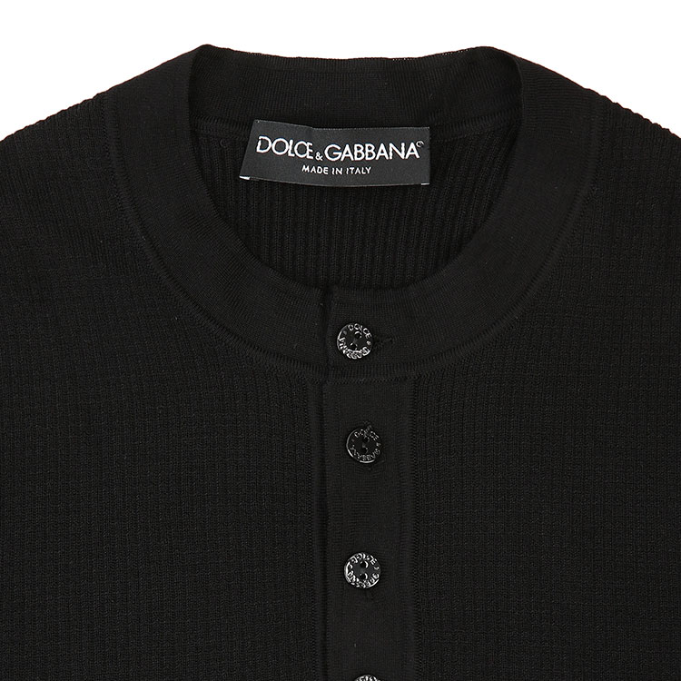 Dolce&Gabbana/杜嘉班纳男针织衫-男士黑色时尚毛衫 断码