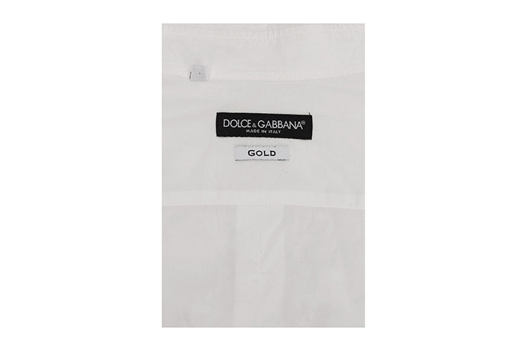 Dolce&Gabbana/杜嘉班纳 白色商务男士长袖衬衫G5CB4TG8O45W0111