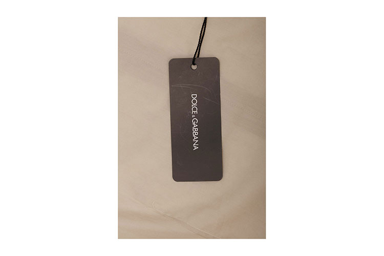Dolce&Gabbana/杜嘉班纳 浅卡其色商务长袖男士衬衫G5CB4TFU5K8M0299