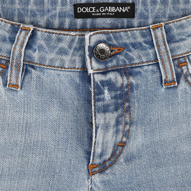 Dolce&Gabbana/杜嘉班纳女士裤子-女士牛仔蓝时尚牛仔裤 断码