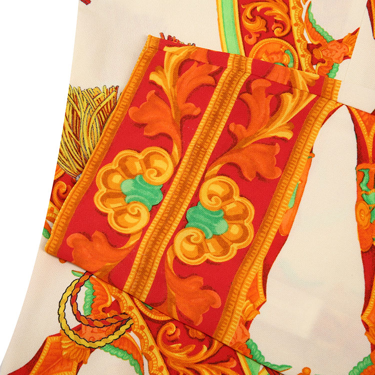 Dolce&Gabbana/杜嘉班纳女士裤子-女士米色印花时尚休闲裤 断码