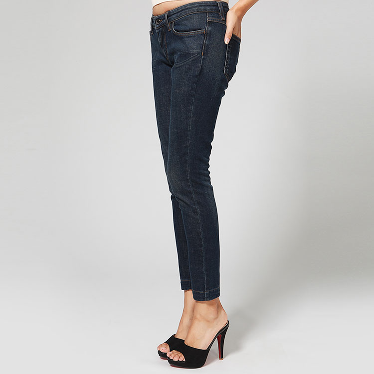 Dolce&Gabbana/杜嘉班纳女士蓝色棉制时尚牛仔裤 断码