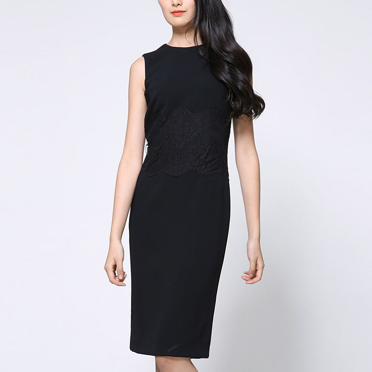 Dolce&Gabbana/杜嘉班纳连衣裙-女士黑色粘纤经典连衣裙 