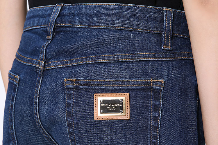 Dolce&Gabbana/杜嘉班纳女士裤子-女士牛仔蓝棉时尚牛仔裤 断码