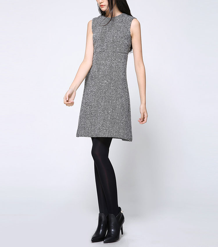 Dolce&Gabbana/杜嘉班纳连衣裙-女士灰色纯羊毛时尚连衣裙 