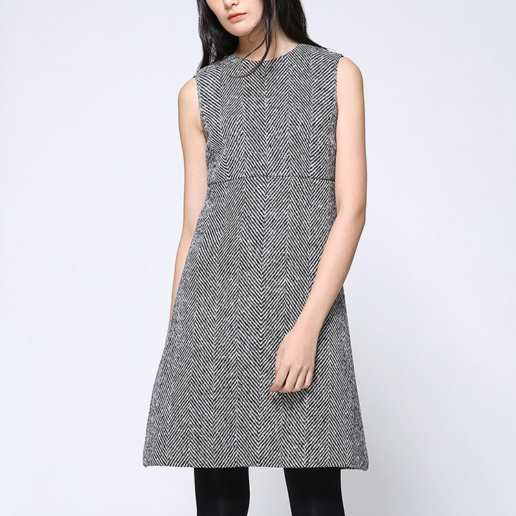 Dolce&Gabbana/杜嘉班纳连衣裙-女士灰色纯羊毛时尚连衣裙 