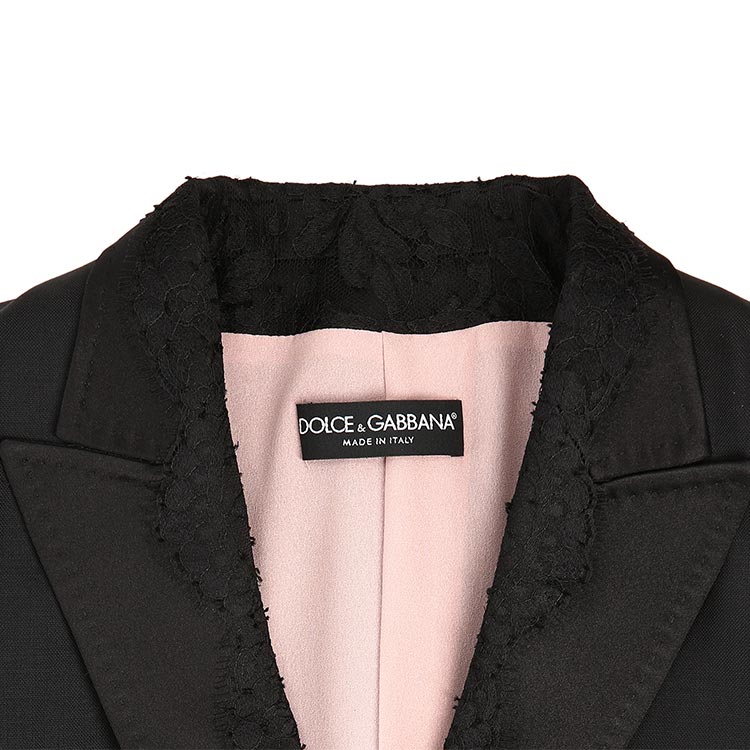 Dolce&Gabbana/杜嘉班纳女士外套-女士黑色时尚西服单衣 断码