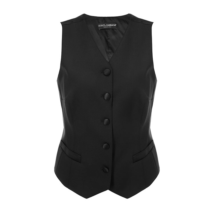 Dolce&Gabbana/杜嘉班纳女士外套-女士黑色时尚马夹