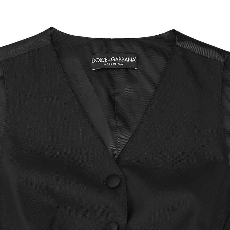 Dolce&Gabbana/杜嘉班纳女士外套-女士黑色时尚马夹