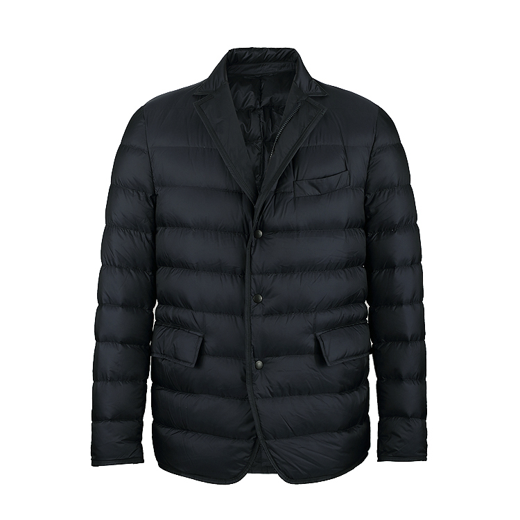 Moncler/蒙克莱 西服领拉链羽绒服男士外套