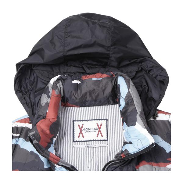 Moncler/蒙克莱 男士外套 立领迷彩隐藏式风帽男士长袖羽绒马甲