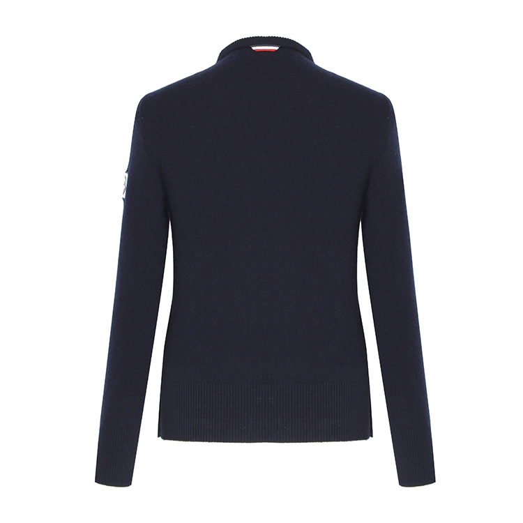 Moncler/蒙克莱 男士经典配色圆领菱格拼接山羊绒羊毛衫 A2391903070097952 男士针织衫/毛衣