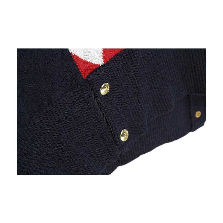 Moncler/蒙克莱 男士经典配色圆领菱格拼接山羊绒羊毛衫 A2391903070097952 男士针织衫/毛衣
