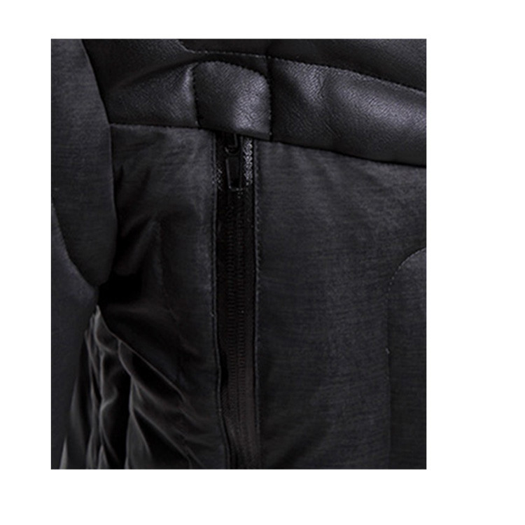 BIKKEMBERGS/毕盖帕克 男士立领拼接压线纹理厚款羽绒服 C2DB221 男士羽绒服