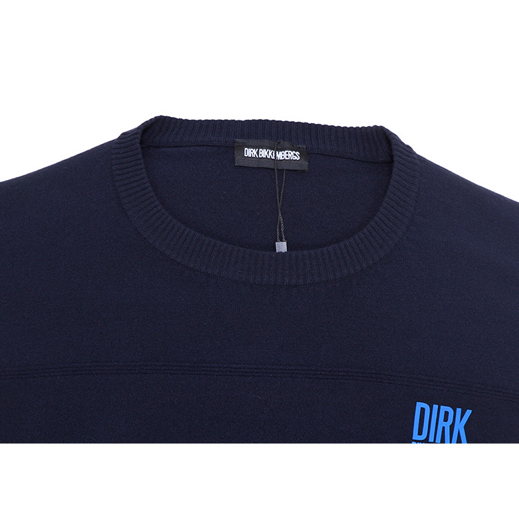 BIKKEMBERGS/毕盖帕克 男士圆领纯色套头针织衫 D1DB818 男士针织衫/毛衣