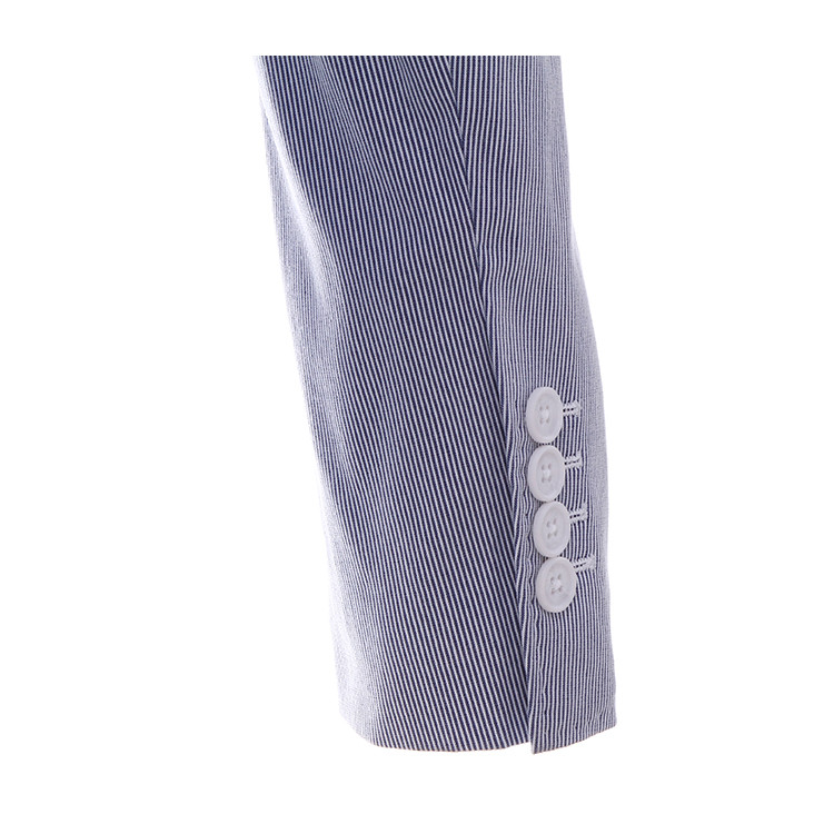 BIKKEMBERGS/毕盖帕克 男士两粒单排扣条纹休闲商务休闲单西 C1BK041 男士西服