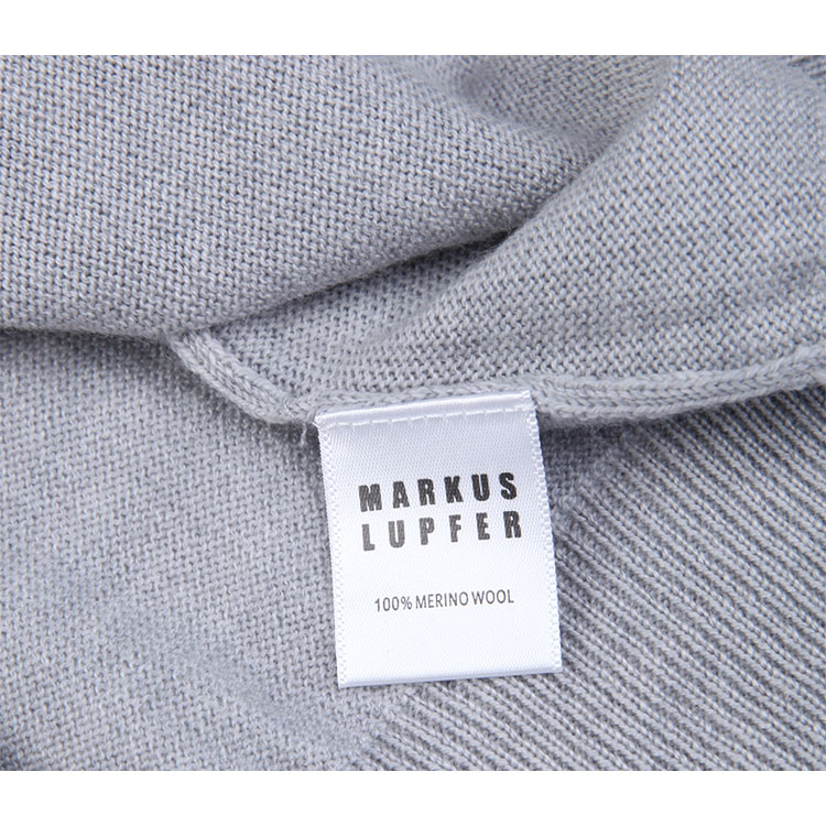 MARKUS LUPFER/马库斯·卢普伐灰色美利奴羊毛串珠装饰男针织衫,MKN502,XL