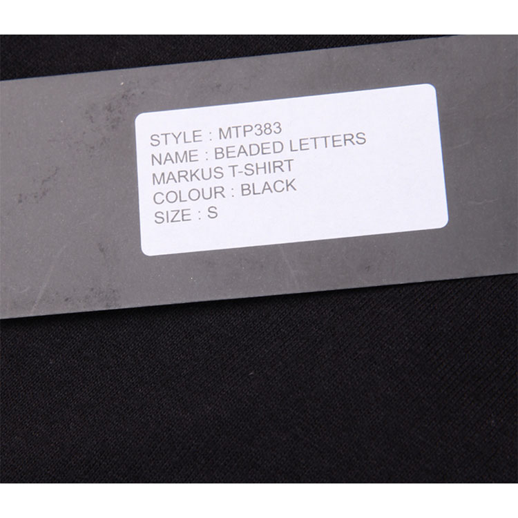 MARKUS LUPFER/马库斯·卢普伐黑色纯棉字母图案男士T恤短袖,MTP383,L