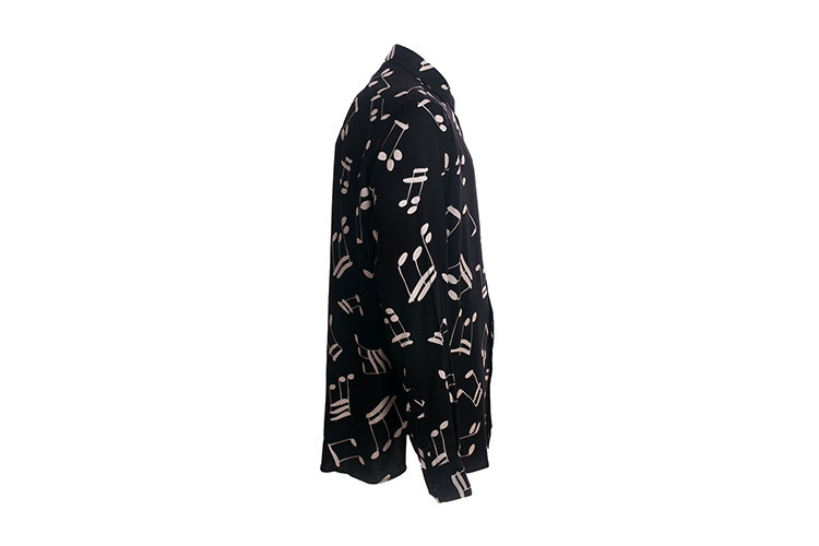 Yves saint Laurent/圣罗兰 翻领长袖音符时尚休闲音符印花男士衬衫 YV1630591699 376916