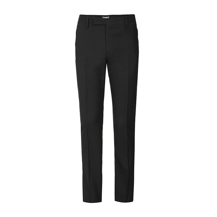 Yves saint Laurent/圣罗兰 男士修身羊毛纯色商务西裤 329946 男士西裤
