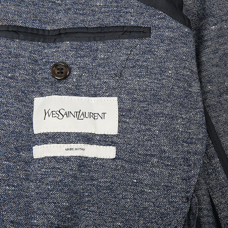 Yves saint Laurent/圣罗兰 男士西装外套 蓝色 意码48