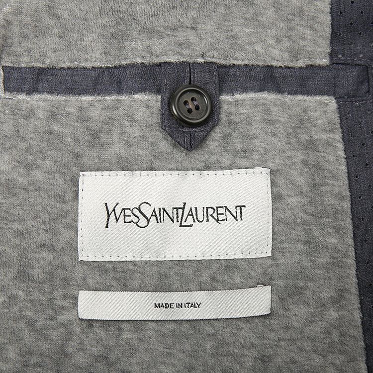 Yves saint Laurent/圣罗兰男士时尚休闲外套 蓝灰色 意码44