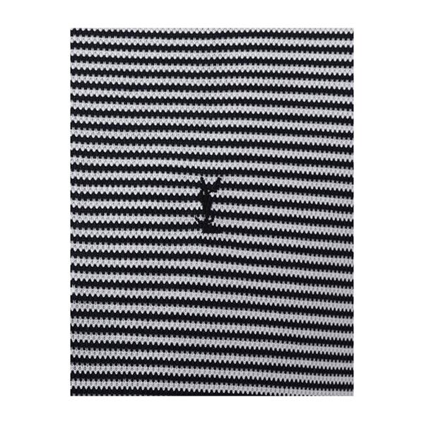 Yves saint Laurent/圣罗兰 男士T恤 纯棉条纹字母LOGO男士翻领短袖POLO衫