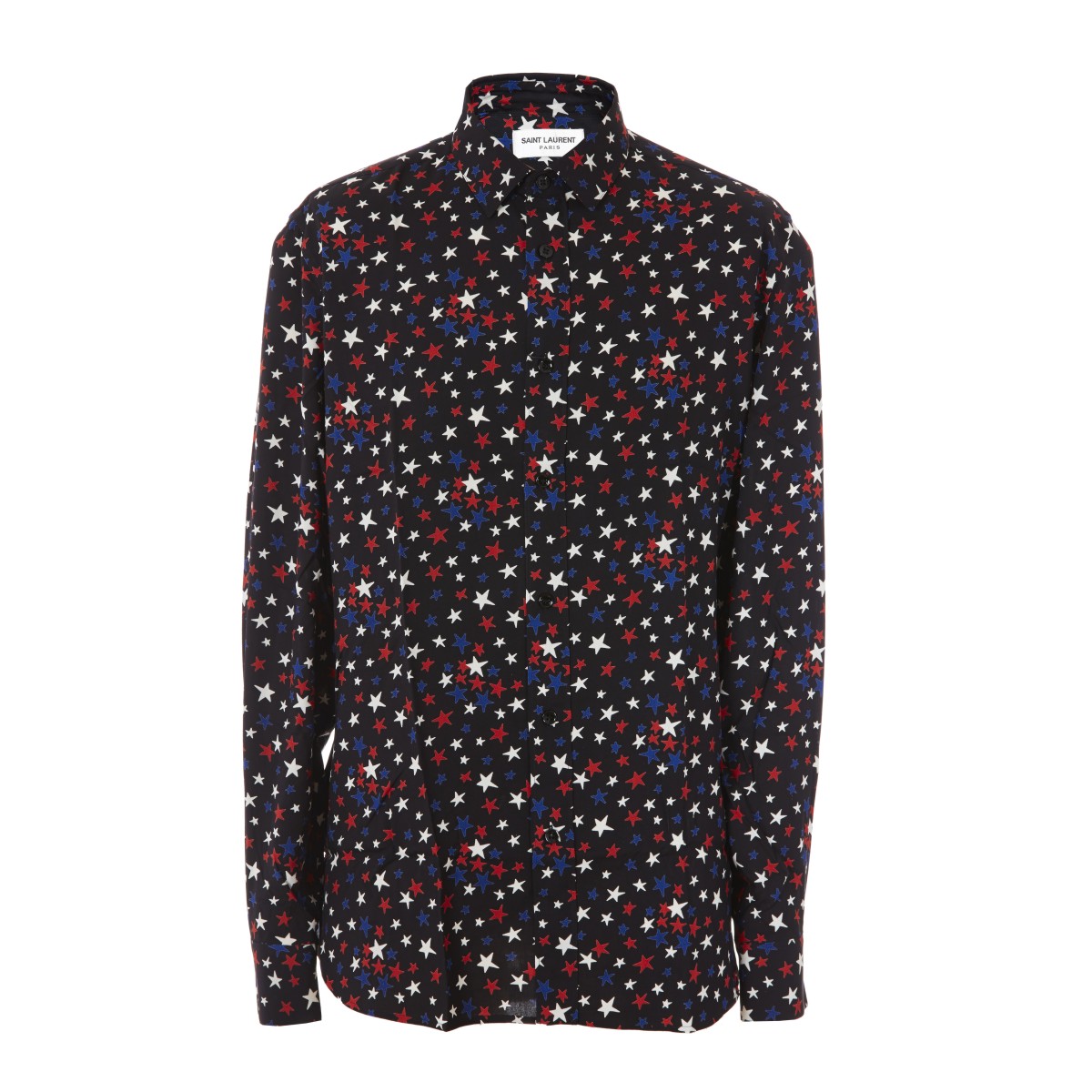 Yves saint Laurent/圣罗兰 黑色粘胶纤维男士衬衫 376916 Y365N 1065