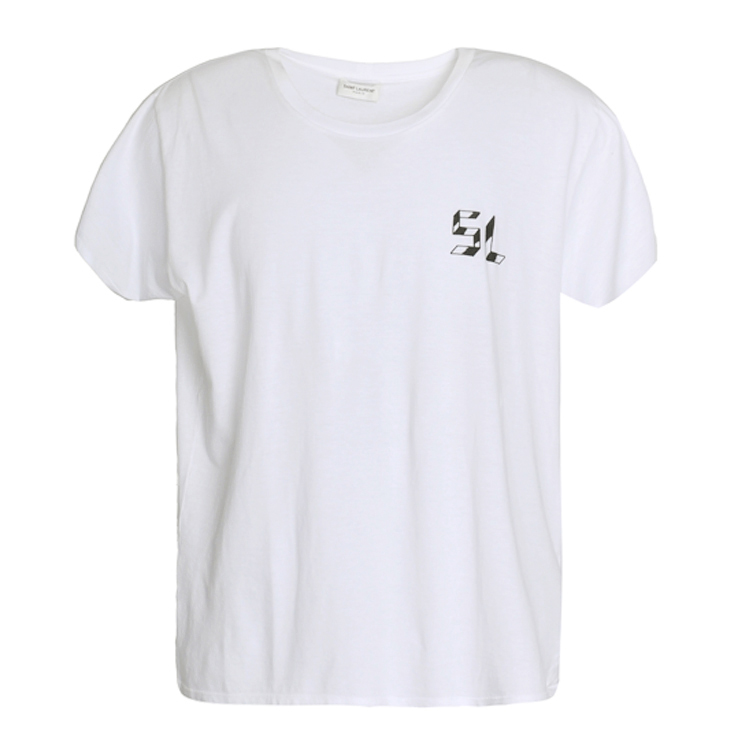 Yves saint Laurent/圣罗兰 男士T恤 白色 S