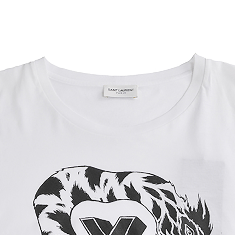 Yves saint Laurent/圣罗兰 潮流时尚男士T恤 白色