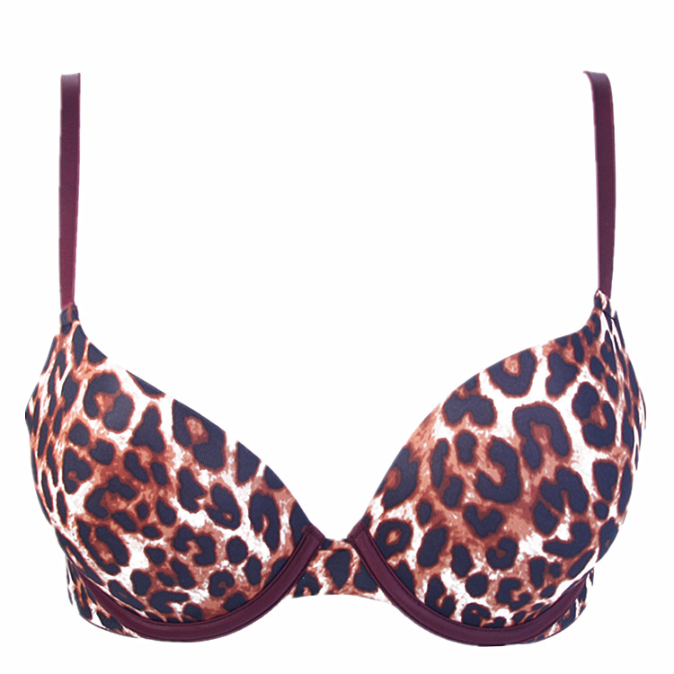 Victoria's Secret/维多利亚的秘密 女士内衣/文胸/胸罩 带钢圈 豹纹内衣 337731 4RF