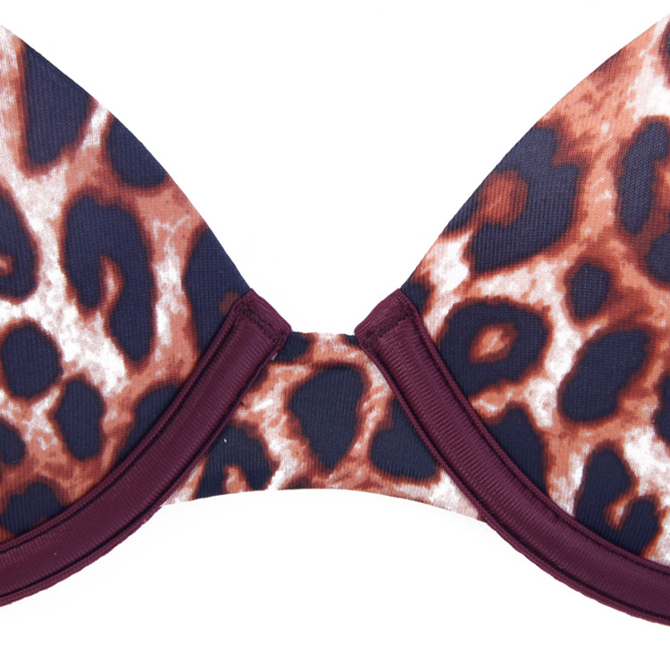 Victoria's Secret/维多利亚的秘密 女士内衣/文胸/胸罩 带钢圈 豹纹内衣 337731 4RF