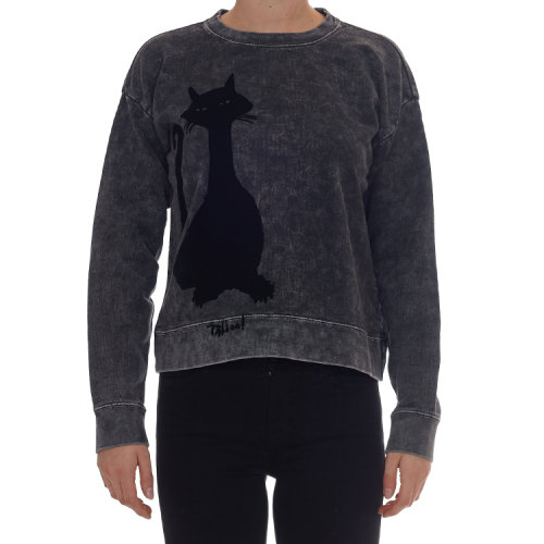 Marc Jacobs/马克雅各布斯 女士 纯棉 时尚猫咪印花 长袖T恤 BR