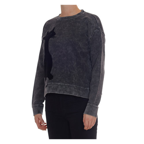 Marc Jacobs/马克雅各布斯 女士 纯棉 时尚猫咪印花 长袖T恤 BR