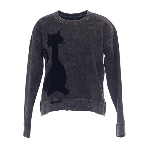 Marc Jacobs/马克雅各布斯 女士 纯棉 时尚猫咪印花 长袖T恤 BR