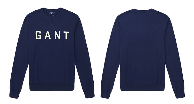 GANT/甘特 男针织衫舒适字母针织衫 81340